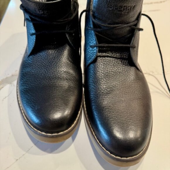Men\'s black Sperry Dress Shoes Size 14